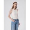 image:imageSUUKSESS Women Halter Padded Tank Tops Double Lined Backless Summer Going Out TopsSnow White