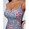 image:imageSUUKSESS Women One Piece Tummy Control Swimsuit Crisscross Backless Bathing SuitRetro Red Floral