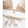 image:imageSUUKSESS Women Sexy High Waisted Bikini Sets Halter String 2 Piece SwimsuitsChampagne Gold