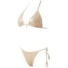 image:imageSUUKSESS Women Sexy High Waisted Bikini Sets Halter String 2 Piece SwimsuitsChampagne Gold