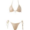 image:imageSUUKSESS Women Sexy High Waisted Bikini Sets Halter String 2 Piece SwimsuitsChampagne Gold