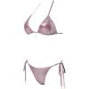 image:imageSUUKSESS Women Sexy High Waisted Bikini Sets Halter String 2 Piece SwimsuitsLight Purple