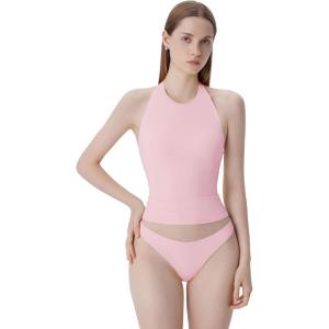 image:imageSUUKSESS Women Halter Padded Tank Tops Double Lined Backless Summer Going Out TopsBaby Pink