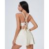 image:imageSUUKSESS Women High Waisted Bikini Sets with Skirt Sexy Crisscross Back SwimsuitWhite