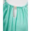 image:imageSUUKSESS Women Ruffle High Neck Tankini Swimsuit Flowy Tummy Control Bathing SuitAqua Blue Floral