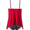 image:imageSUUKSESS Women Ruffle High Neck Tankini Swimsuit Flowy Tummy Control Bathing SuitRed Leopard