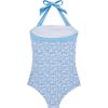image:imageSUUKSESS Women Sexy Tummy Control One Piece Swimsuit Halter Retro Bathing Suit68 Blue Ditsy Floral