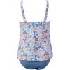 image:imageSUUKSESS Women Tummy Control Tankini Bathing Suit Ruffle High Waisted Swimsuit60 Floral Printed Blue