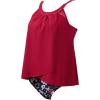 image:imageSUUKSESS Women Tummy Control Tankini Bathing Suit Ruffle High Waisted Swimsuit60 Red Floral