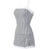 image:imageSUUKSESS Women Tummy Control Tankini Swimsuits with Skirt Backless Bathing SuitNavy Blue Striped