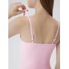 image:imageSUUKSESS Women Square Neck Tank Tops with Built in Bras Double Line Going Out Basic Camisole TopBaby Pink