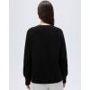 image:imageSUUKSESS Women Long Sleeve Button Down Oversized Short Cardigan Fall Loose Open Front Knit SweaterBlack