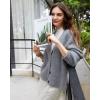 image:imageSUUKSESS Women Long Sleeve Button Down Oversized Short Cardigan Fall Loose Open Front Knit SweaterHemp Gray