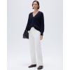 image:imageSUUKSESS Women Long Sleeve Button Down Oversized Short Cardigan Fall Loose Open Front Knit SweaterNavy