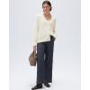 image:imageSUUKSESS Women Long Sleeve Button Down Oversized Short Cardigan Fall Loose Open Front Knit SweaterWhite