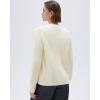 image:imageSUUKSESS Women Long Sleeve Button Down Oversized Short Cardigan Fall Loose Open Front Knit SweaterWhite