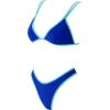 image:imageSUUKSESS Women Cheeky Thong String 2 Piece Bikini Sets Sexy High Waist Swimsuit79 Blue Color Block 2