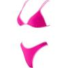 image:imageSUUKSESS Women Cheeky Thong String 2 Piece Bikini Sets Sexy High Waist Swimsuit79 Pink Color Block