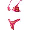 image:imageSUUKSESS Women Cheeky Thong String 2 Piece Bikini Sets Sexy High Waist Swimsuit79 Pink Yellow Floral