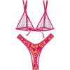 image:imageSUUKSESS Women Cheeky Thong String 2 Piece Bikini Sets Sexy High Waist Swimsuit79 Pink Yellow Floral