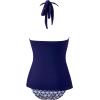 image:imageSUUKSESS Women Sexy Halter Tankini Bathing Suits Slimming Tummy Control High Waisted Swimsuits 2 Piece06 Blue Star
