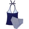 image:imageSUUKSESS Women Sexy Halter Tankini Bathing Suits Slimming Tummy Control High Waisted Swimsuits 2 Piece06 Blue Star