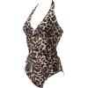 image:imageSUUKSESS Women Sexy Halter Tankini Bathing Suits Slimming Tummy Control High Waisted Swimsuits 2 Piece06 Leopard