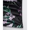 image:imageSUUKSESS Women Sexy Halter Tankini Bathing Suits Slimming Tummy Control High Waisted Swimsuits 2 Piece06 Tropical Floral Black