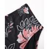 image:imageSUUKSESS Women Sexy Halter Tankini Bathing Suits Slimming Tummy Control High Waisted Swimsuits 2 Piece06 Vintage Floral Black