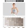 image:imageSUUKSESS Women Cotton Rib Squre Neck Tops Sleeveless Summer Padded Basic Tank Top01 Black