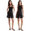 image:imageSUUKSESS Women Cotton Rib Squre Neck Tops Sleeveless Summer Padded Basic Tank Top01 Black