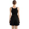 image:imageSUUKSESS Women Cotton Rib Squre Neck Tops Sleeveless Summer Padded Basic Tank Top02 Blackwhite