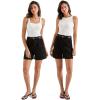 image:imageSUUKSESS Women Cotton Rib Squre Neck Tops Sleeveless Summer Padded Basic Tank Top03 Cream White