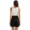 image:imageSUUKSESS Women Cotton Rib Squre Neck Tops Sleeveless Summer Padded Basic Tank Top03 Cream White