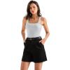 image:imageSUUKSESS Women Cotton Rib Squre Neck Tops Sleeveless Summer Padded Basic Tank Top14 Washed Blue