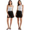 image:imageSUUKSESS Women Cotton Rib Squre Neck Tops Sleeveless Summer Padded Basic Tank Top14 Washed Blue
