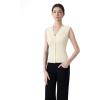 image:imageSUUKSESS Women Button Down Vest Tops Summer V Neck Sleeveless Tank Tops Business Casual Sweater VestOffwhite