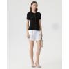 image:imageSUUKSESS Women Silk Cashmere Blend Cardigan Sweaters Summer Button Up Knit OutfitsBlack