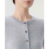 image:imageSUUKSESS Women Silk Cashmere Blend Cardigan Sweaters Summer Button Up Knit OutfitsLight Gray