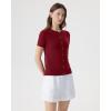 image:imageSUUKSESS Women Silk Cashmere Blend Cardigan Sweaters Summer Button Up Knit OutfitsWine Red