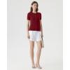 image:imageSUUKSESS Women Silk Cashmere Blend Cardigan Sweaters Summer Button Up Knit OutfitsWine Red