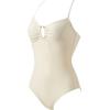 image:imageSUUKSESS Women Tummy Control One Piece Swimsuit Slimming Cut Out Bathing Suit163 Beige White