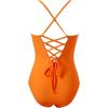 image:imageSUUKSESS Women Tummy Control One Piece Swimsuit Slimming Cut Out Bathing Suit163 Orange