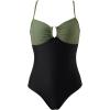 image:imageSUUKSESS Women Tummy Control One Piece Swimsuit Slimming Cut Out Bathing Suit163 Army Green Black