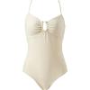 image:imageSUUKSESS Women Tummy Control One Piece Swimsuit Slimming Cut Out Bathing Suit163 Beige White