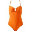 image:imageSUUKSESS Women Tummy Control One Piece Swimsuit Slimming Cut Out Bathing Suit163 Orange