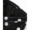 image:imageSUUKSESS Women One Piece Tummy Control Swimsuit Strapless Bandeau Bathing SuitBlack White Polka Dots