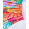 image:imageSUUKSESS Women One Piece Tummy Control Swimsuit Strapless Bandeau Bathing SuitColorful Floral
