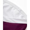 image:imageSUUKSESS Women One Piece Tummy Control Swimsuit Strapless Bandeau Bathing SuitDeep Purple