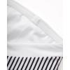 image:imageSUUKSESS Women One Piece Tummy Control Swimsuit Strapless Bandeau Bathing SuitWhite Black Striped